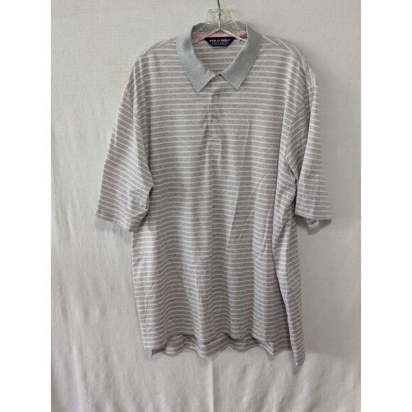 Polo Ralph Lauren Other - Y2K Ralph Lauren Polo Golf Polo Shirt Gray and Pink Striped Size XL
